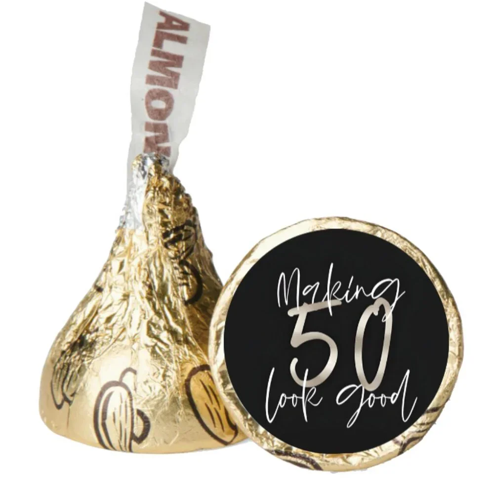 Making 50 Look Good Glossy Candy Stickers | Custom 0.75